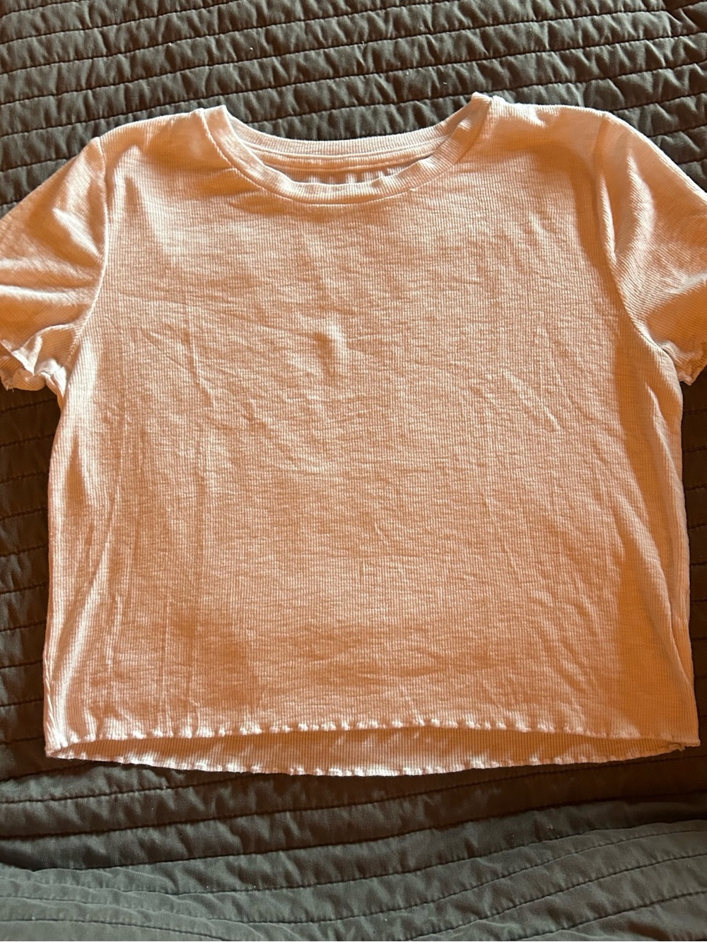 Aerie Short Sleeve Crop Crewneck Top